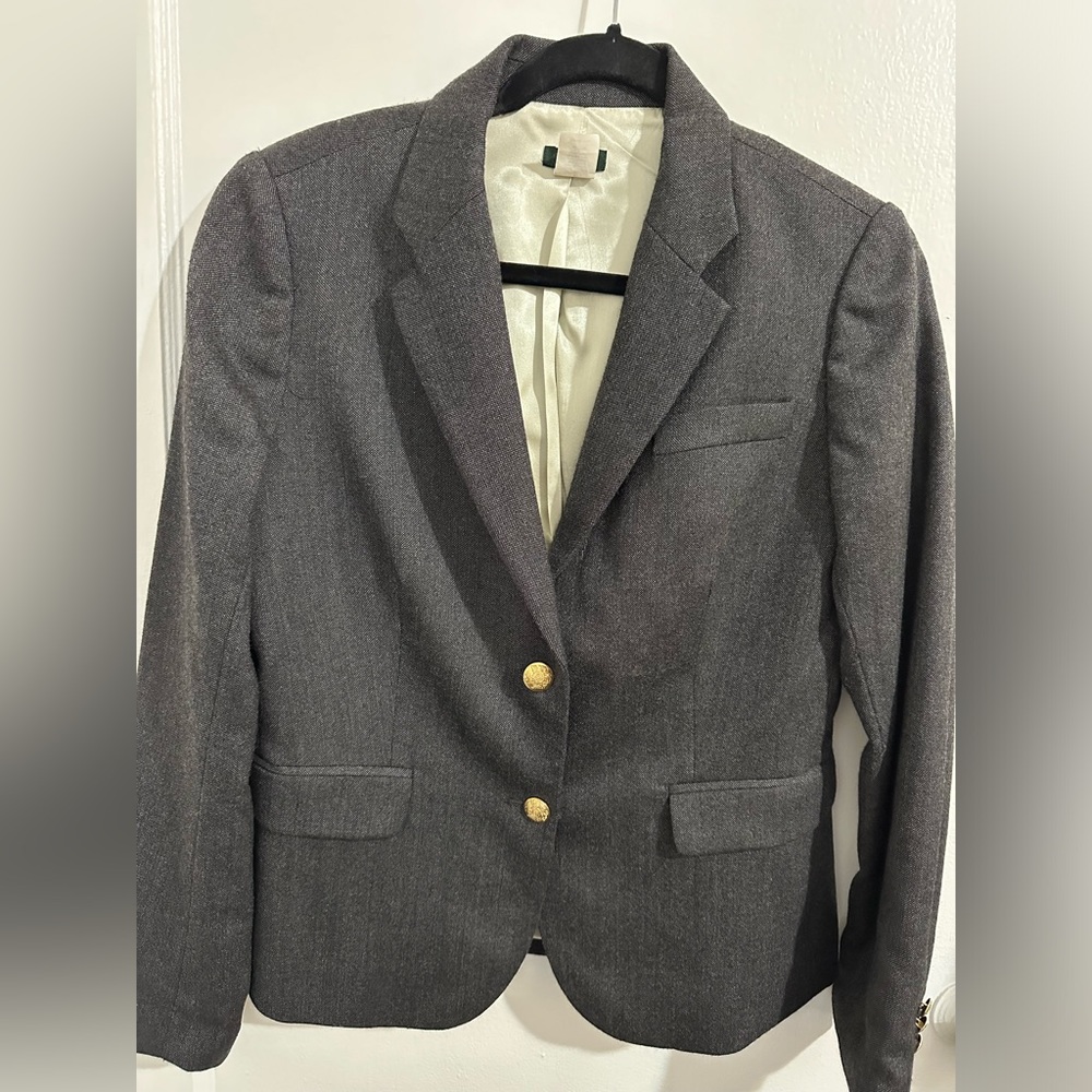 J Crew Blazer, dark grey, almost new, worn a few times.
